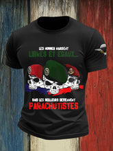 T-shirts de parachutiste français pour hommes